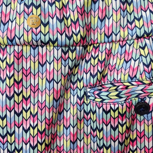 EPNY New Women's Printed Multi Color Pleated Hem Active Skort Skirt - Picture 9 of 15